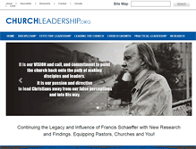 Tablet Screenshot of churchleadership.org